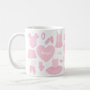 Ballet Clothes Mug - White Background