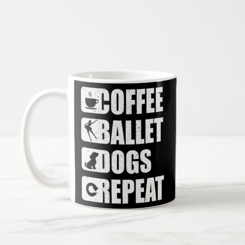 Ballet Coffee Dogs Dancing Gift Tutu Ballerina Dan Coffee Mug