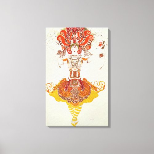 Ballet Costume for The Firebird by Stravinsky Canvas Print