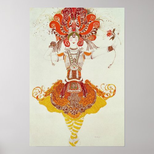 Ballet Costume for The Firebird by Stravinsky Poster
