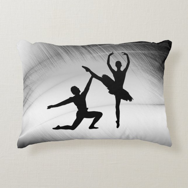 Ballet Couple Dance Accent Pillow (Front)