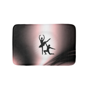 Ballet Couple Dance Pink Accent Bath Mat