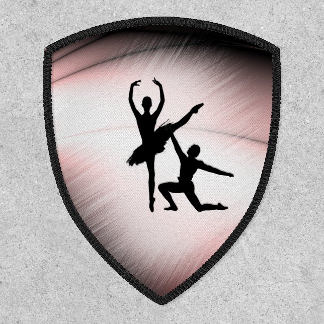Ballet Couple Dance Pink Accent Patch (Front)