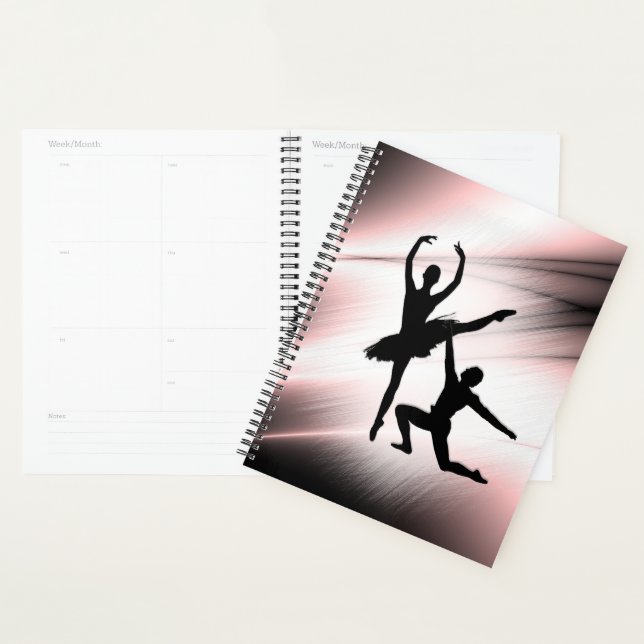 Ballet Couple Dance Pink Accent Planner (Display)