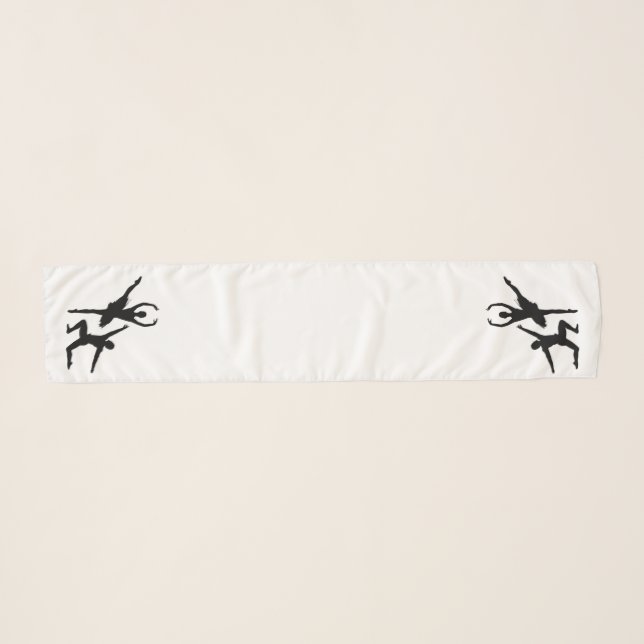 Ballet Couple Dance Scarf (Front (Horizontal))