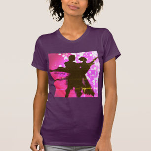 Ballet Couple in Pink Distressed T-Shirt