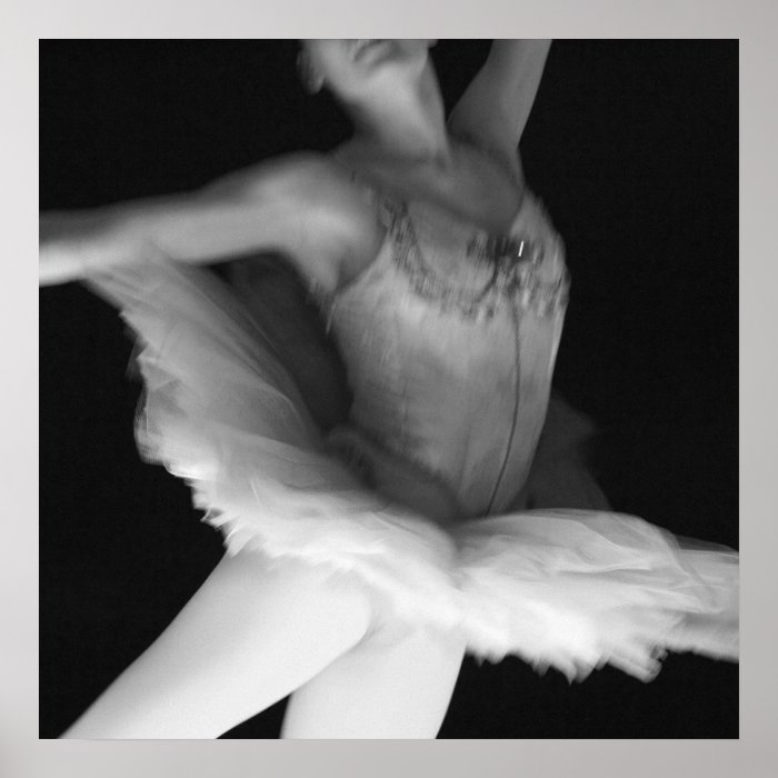 Ballet   Dance   Ballerina 9   Black & White Print