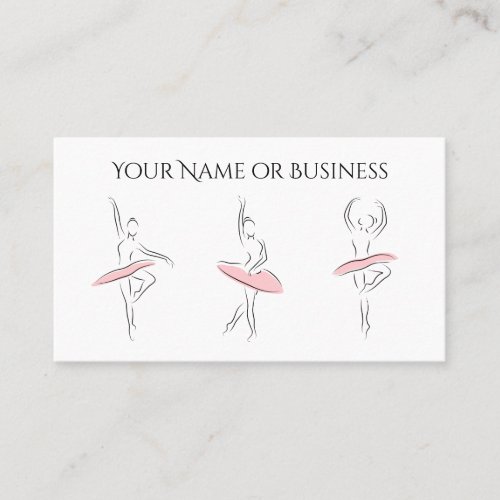 Ballet Dance Beautiful Ballerina Professional Business Card