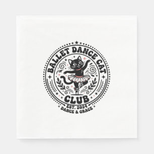 Ballet Dance Cat Pet Lover Shirt Art - Ballet Danc Napkins