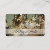 Ballet Dance Class | Edgar Degas | Vintage Business Card (Front)