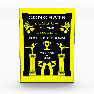 Ballet Dance Congratulations Acrylic Award