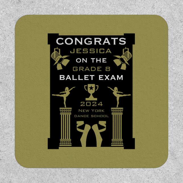 Ballet Dance Congratulations Patch (Front)