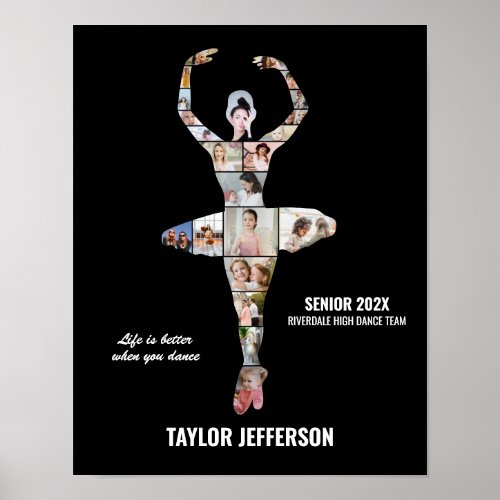 Ballet Dance Custom Photo Collage Girl Ballerina