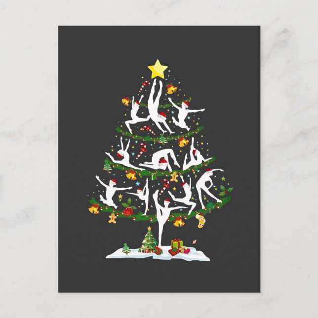 Ballet Dance Lover Xmas Lighting Ballet Christmas  Invitation Postcard (Front)