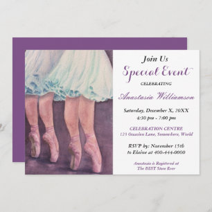 BALLET DANCE PARTY EVENT INVITE
