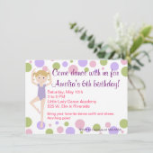Ballet Dance Party Invitation (Standing Front)