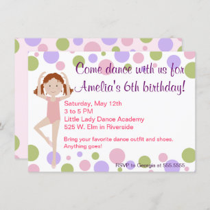 Ballet Dance Party Invitation