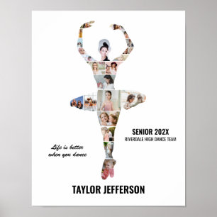 Ballet Dance Photo Collage Custom Ballerina Poster