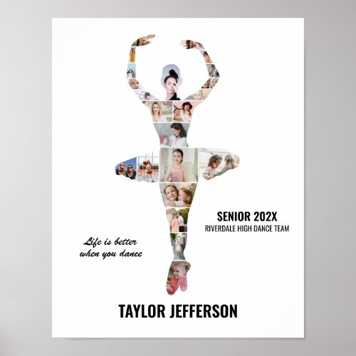 Ballet Dance Photo Collage Custom Ballerina
