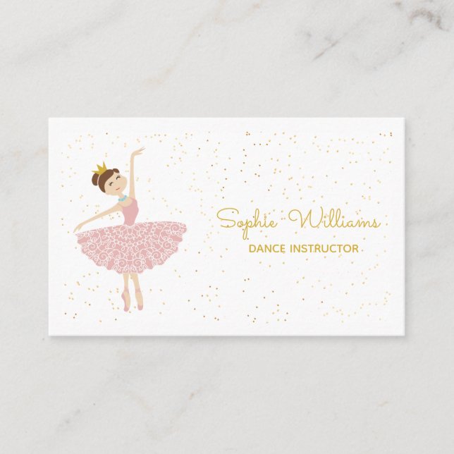 Ballet Dance School Business Card (Front)