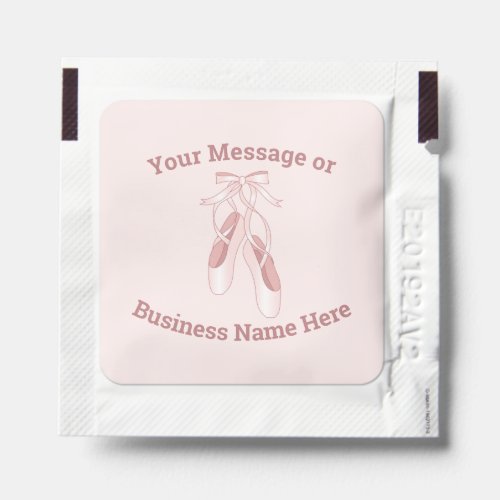 Ballet Dance School Studio Business Name Logo Hand Sanitizer Packet