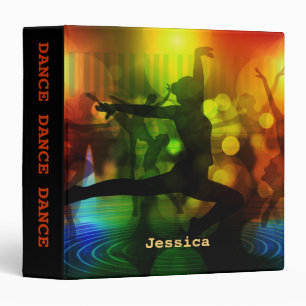 Ballet Dance Stage Personalized 3 Ring Binder