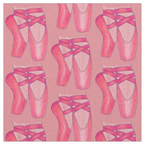 Ballet Dance Teacher Ballerina Toe Pointe Shoes Fabric