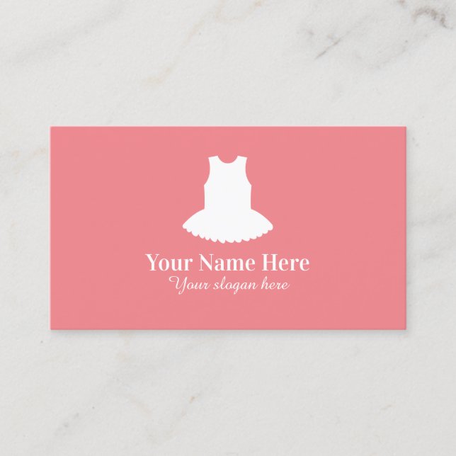 Ballet dance teacher business card template (Front)