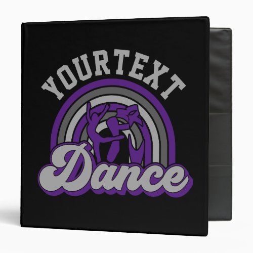 Ballet Dancer ADD TEXT Classic Dance Performer 3 Ring Binder