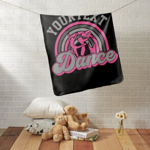 Ballet Dancer ADD TEXT Classic Dance Performer Baby Blanket