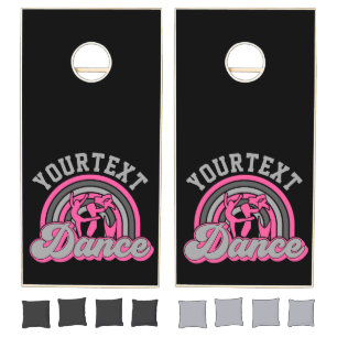 Ballet Dancer ADD TEXT Classic Dance Performer Cornhole Set