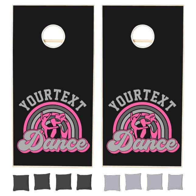 Ballet Dancer ADD TEXT Classic Dance Performer Cornhole Set (Set)