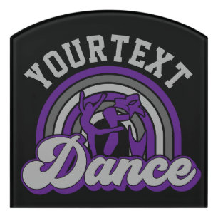 Ballet Dancer ADD TEXT Classic Dance Performer Door Sign