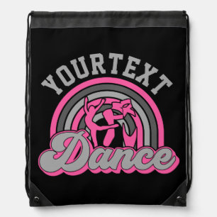 Ballet Dancer ADD TEXT Classic Dance Performer Drawstring Bag