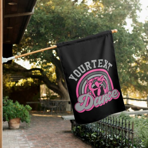 Ballet Dancer ADD TEXT Classic Dance Performer House Flag