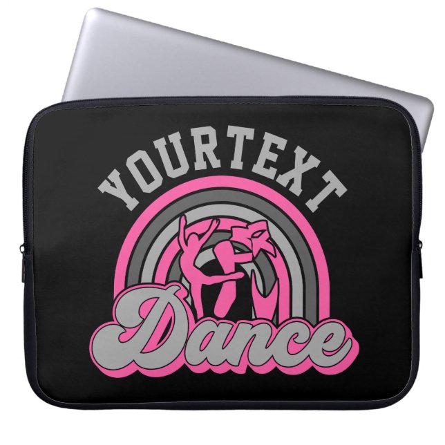 Ballet Dancer ADD TEXT Classic Dance Performer Laptop Sleeve (Front)