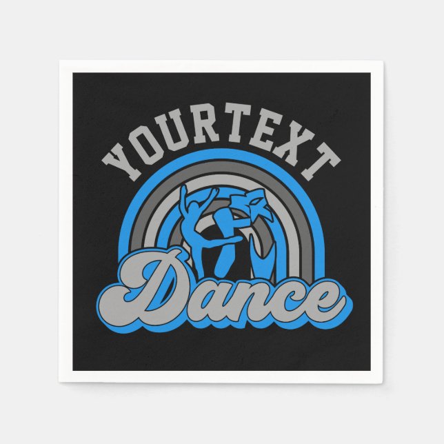 Ballet Dancer ADD TEXT Classic Dance Performer Napkins (Front)