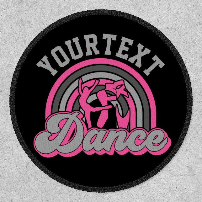 Ballet Dancer ADD TEXT Classic Dance Performer Patch (Front)