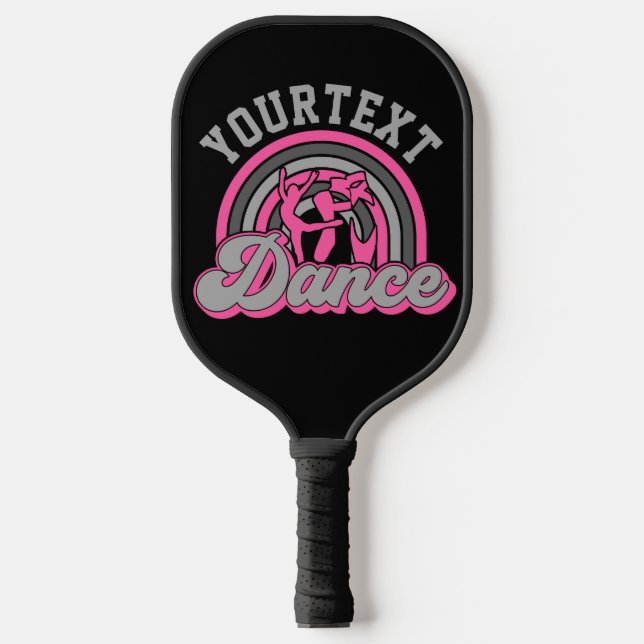 Ballet Dancer ADD TEXT Classic Dance Performer Pickleball Paddle (Front)