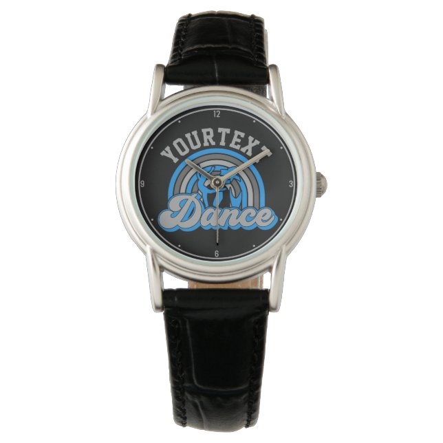 Ballet Dancer ADD TEXT Classic Dance Performer Watch (Front)
