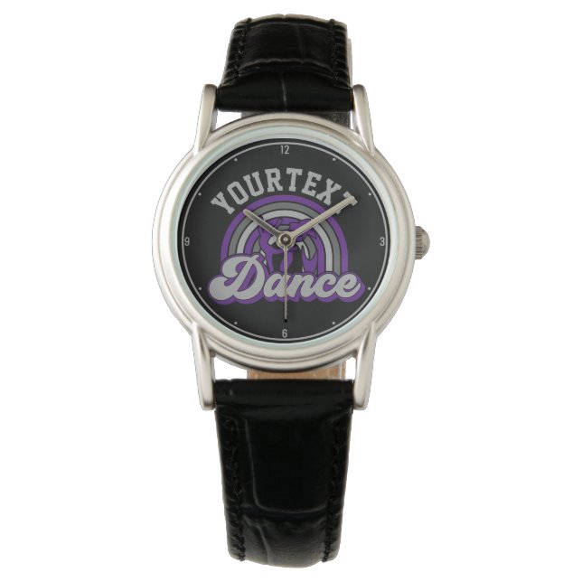 Ballet Dancer ADD TEXT Classic Dance Performer Watch (Front)