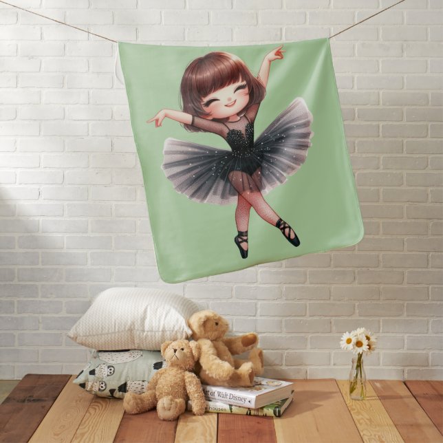Ballet Dancer Baby Blanket (In Situ)