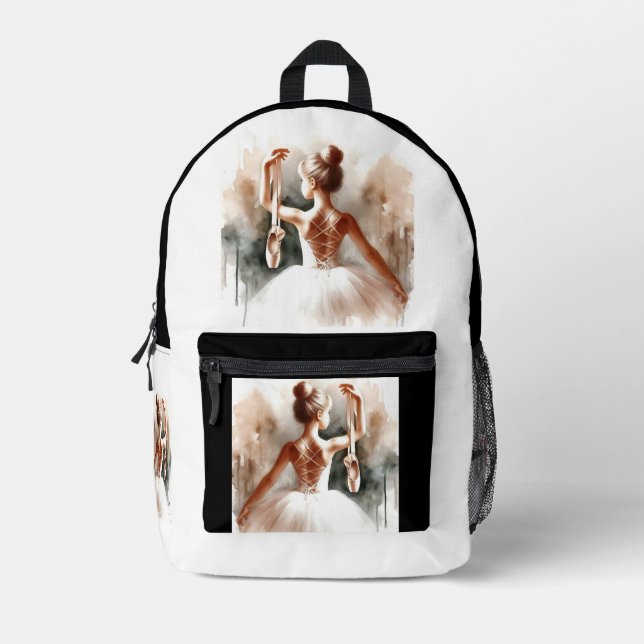 Ballet Dancer Backpack - Elegant & Chic (Front)