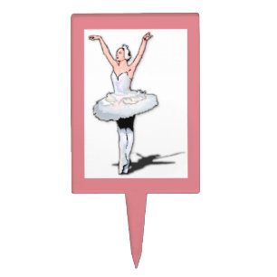 Ballet Dancer Ballerina Girl Birthday Cake Topper