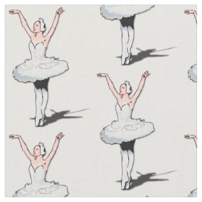 Ballet Dancer Ballerina Girl Fabric (Close Up)
