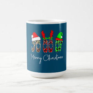 Ballet Dancer Ballerina Merry Christmas Xmas Point Coffee Mug
