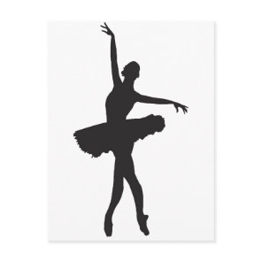 BALLET DANCER (Ballerina silhouette) ~.png Postcard