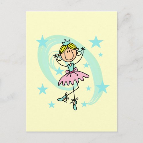 Ballet Dancer _ Blond T_shirts and Gifts Postcard