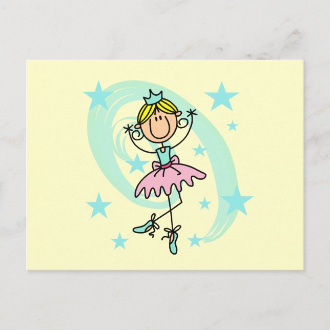 Ballet Dancer - Blond T-shirts and Gifts Postcard (Front)