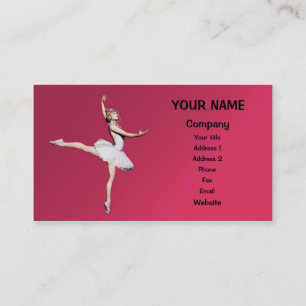 Ballet dancer business card